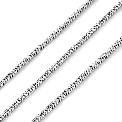 304 Stainless Steel Round Snake Chains CHS-M009-01P-02-1