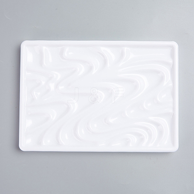 Plastic Imitation Ceramic Palettes TOOL-WH0121-10-1