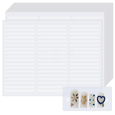 20Sheets Double Side Adhesive Glue Sticky Tape For False Nail Tips MRMJ-FH0001-56-1