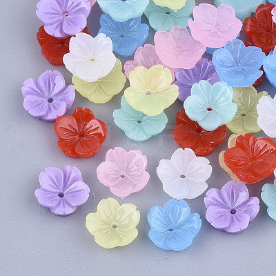 Resin Bead Caps X-RESI-T040-025-1