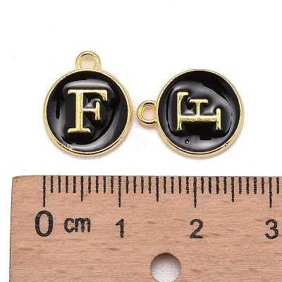 Golden Plated Alloy Charms X-ENAM-S118-02F-1