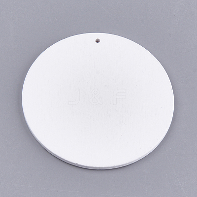 Printed Wooden Big Pendants WOOD-S048-56-1