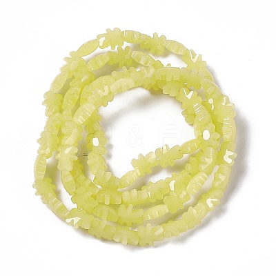 Electroplate Glass Beads Strands GLAA-C023-04A-1