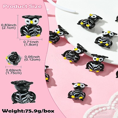 10Pcs Handmade Lampwork Beads Strands LAMP-CJ0002-08-1