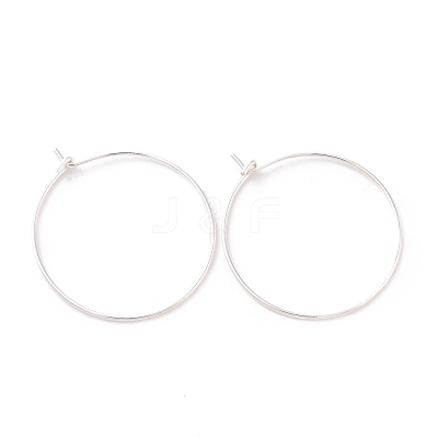 925 Sterling Silver Hoop Earring Findings STER-D035-24S-1