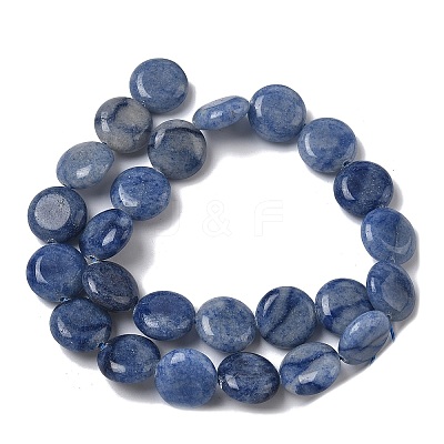Natural Blue Aventurine Beads Strands G-L648-B24-15mm-02-1