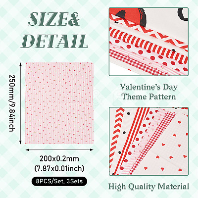 8Pcs Cotton Fabric AJEW-TAC0038-31B-1