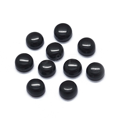 Natural Obsidian Cabochons G-O175-23-12-1