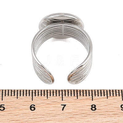 304 Stainless Steel Cuff Ring Components SA-CBA82C8-03D-P-1