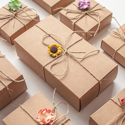 Kraft Paper Folding Box CON-WH0010-01F-C-1