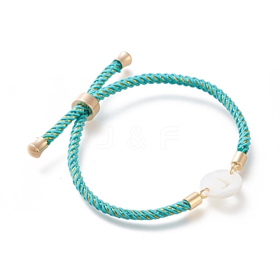 Adjustable Nylon Cord Slider Bracelets BJEW-L674-001G-1