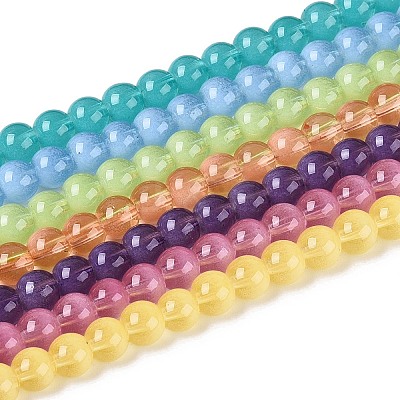 Acrylic Imitation Cat Eye Beads Strands OACR-Q197-01A-M-1