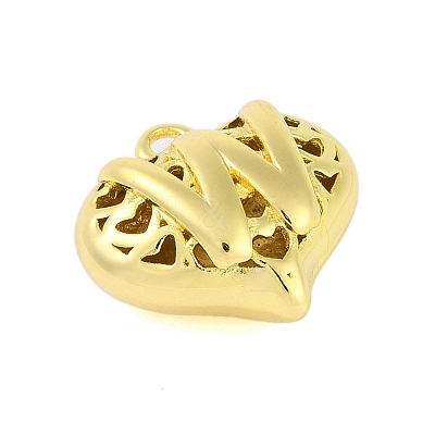 Hollow Brass Pendants for Valentine's Day KK-M289-03W-G-1