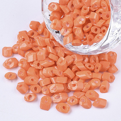 6/0 Baking Paint Glass Seed Beads SEED-S034-A11-1