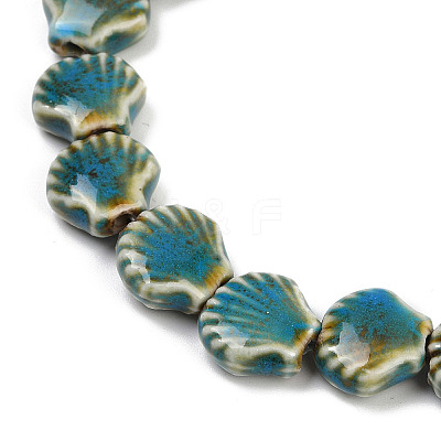 Handmade Porcelain Beads Strands X-PORC-Q002-01A-02-1
