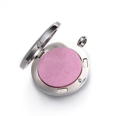 316 Surgical Stainless Steel Diffuser Locket Pendants STAS-H342-40P-1