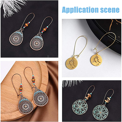 30Pcs 304 Stainless Steel Hoop Earrings Findings STAS-UN0049-86-1