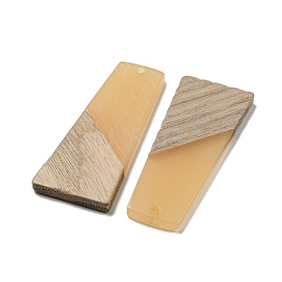 Resin & Walnut Wood Pendants RESI-XCP0002-16C-1