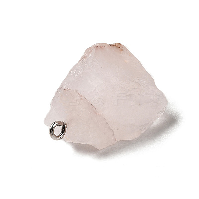 Raw Rough Natural Ferruginous Quartz Pendants G-A028-01F-1