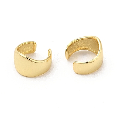 Brass Twist Cuff Earrings EJEW-D065-09G-1