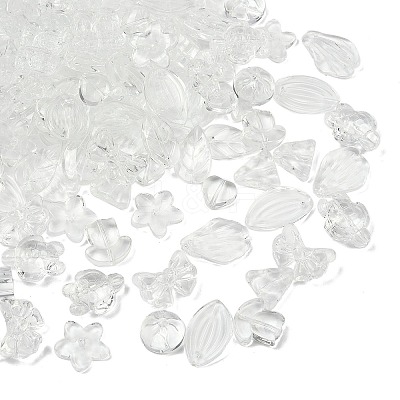 Gradient Color Transparent Glass Beads GLAA-B026-01A-1