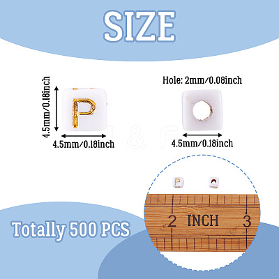 Opaque Acrylic Beads MACR-TAG0001-07P-1