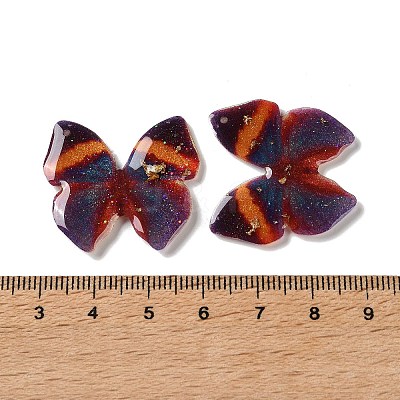 Trsnaprent Epoxy Resin Pendants RE-CBA2911-02B-1