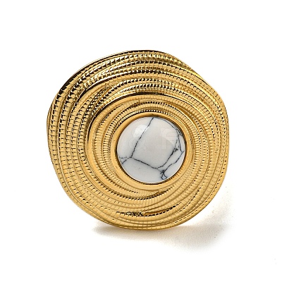 Ion Plating(IP) 304 Stainless Steel Open Cuff Rings STAS-Z060-13G-1