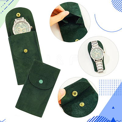 Portable Velvet Watch Pouches TP-WH0001-02B-1