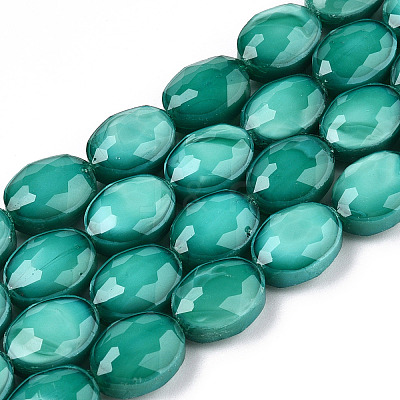 Opaque Solid Color Glass Beads Strands GLAA-N032-03I-1