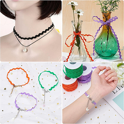 40M Polyester Wavy Fringe Trim Ribbon OCOR-GF0004-39Y-1