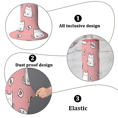Cloth Tower Fan Dust Cover AJEW-WH20020-074F-1