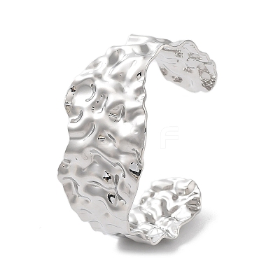 Brass Twist Cuff Bangles BJEW-D039-02P-1