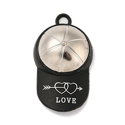 Spray Painted Alloy Pendants PALLOY-M218-01A-P-1