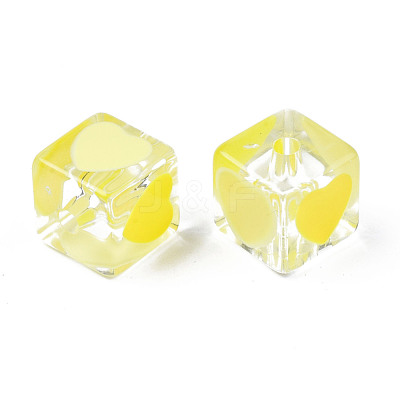 Transparent Acrylic Beads TACR-T004-10F-1