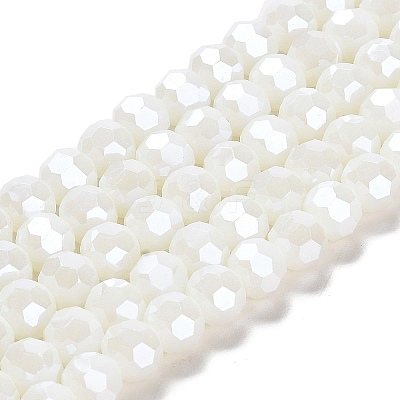 Electroplate Opaque Glass Beads Strands LS-EGLA-A035-P8mm-A01-1