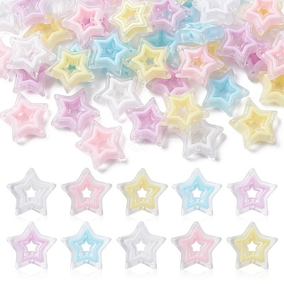50Pcs Transparent Acrylic Beads SACR-CJ0001-65-1