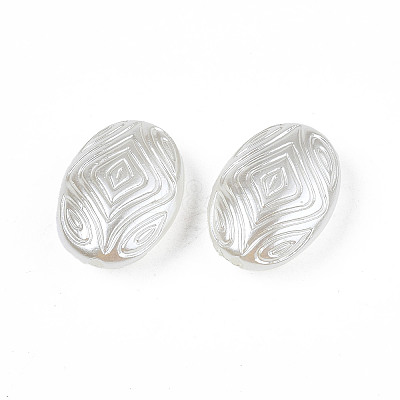 ABS Plastic Imitation Pearl Beads OACR-N008-127-1
