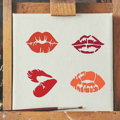 PET Plastic Hollow Out Drawing Painting Stencils Templates DIY-WH0244-291-1
