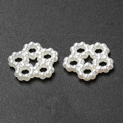 Opaque Resin Imitation Pearls Decoden Cabochons LS-RESI-F043-03-1