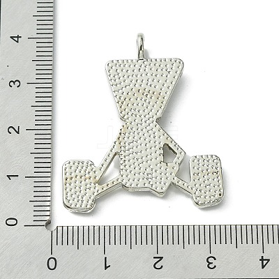 Alloy Rhinestone Pendants FIND-R146-03-1