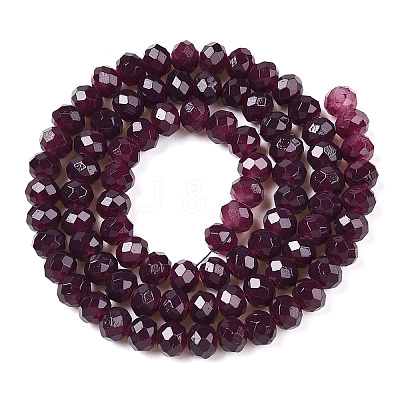 Baking Paint Imitation Jade Glass Bead Strands DGLA-A034-J2MM-A02-1