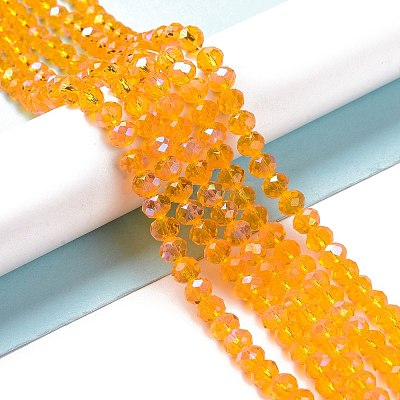 Electroplate Glass Beads Strands X1-EGLA-A034-T8mm-L11-1