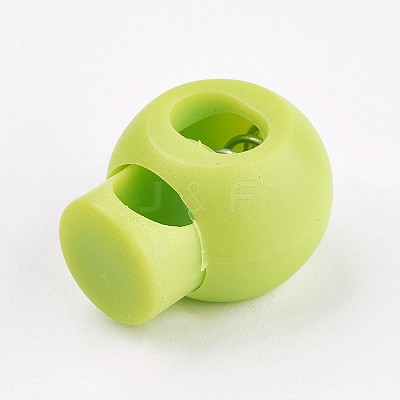 Plastic Iron Spring Cord Locks FIND-WH0017-04-1