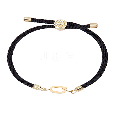 1Pc Adjustable Nylon Cord Slider Bracelets for Women BJEW-LP0001-32Q-01-1