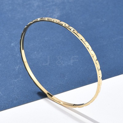 304 Stainless Steel Bangles for Women AJEW-P127-09G-1