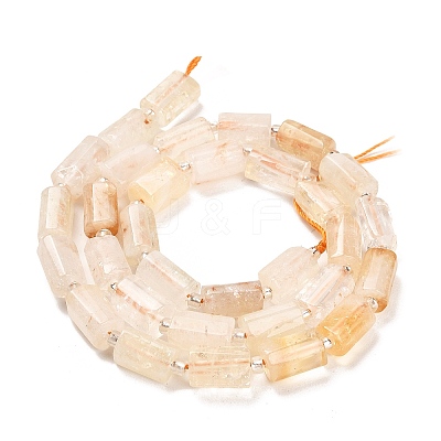 Heated Natural Citrine Beads Strands G-G068-A20-01-1