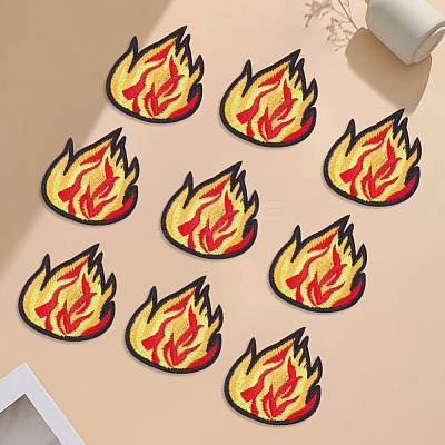 14Pcs Polyester Clothing Patches DIY-CY0003-57-1