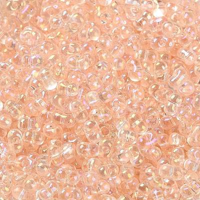 AB Color Plated Glass Seed Beads SEED-L011-06B-08-1