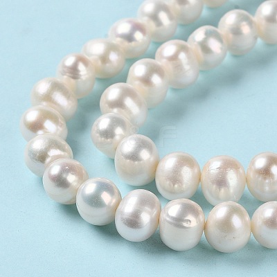 Natural Cultured Freshwater Pearl Beads Strands PEAR-E018-15-1